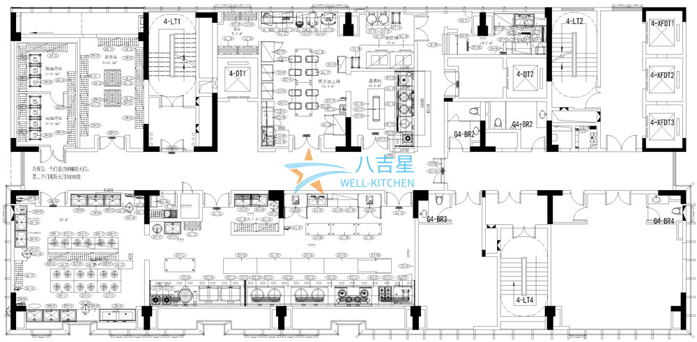 京廣協(xié)同創(chuàng)新中心二層廚房工程設(shè)計圖